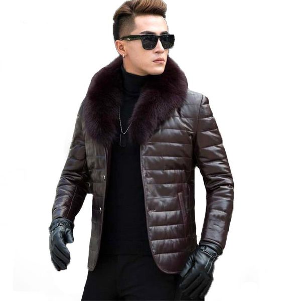 men's leather & faux genuine jacket men real sheepskin duck down coat autumn winter warm plus size parkas 13012 mf631, Black
men's leather & faux genuine jacket men real sheepskin duck down coat autumn winter warm plus size parkas 13012 mf631, Black