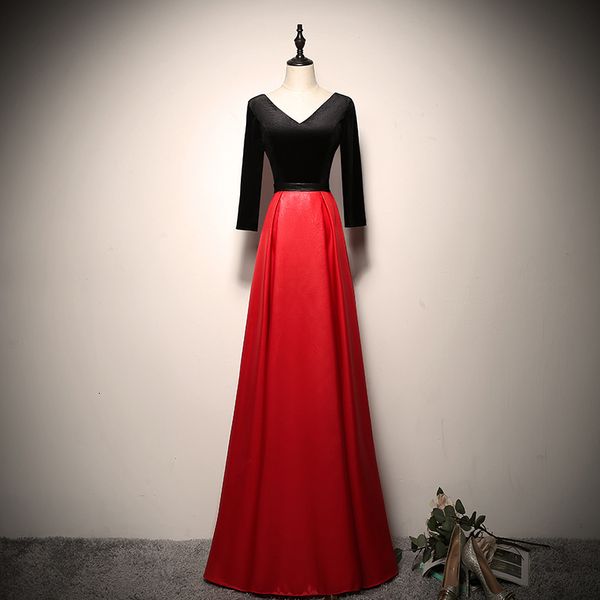 host evening women noble temperament high end chorus performance dress female luxury satin formal party dresses m2q8, Black;gray
host evening women noble temperament high end chorus performance dress female luxury satin formal party dresses m2q8, Black;gray