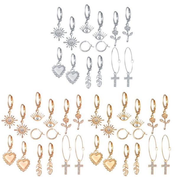 dangle & chandelier 7 pairs crystal cross eye heart star hoop earrings set flower leaves huggie drop women fashion jewerly, Silver
dangle & chandelier 7 pairs crystal cross eye heart star hoop earrings set flower leaves huggie drop women fashion jewerly, Silver