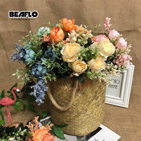 decorative flowers & wreaths 1branch 5hands european fake artificial silk peony flower bouquet wedding for home party decoration
decorative flowers & wreaths 1branch 5hands european fake artificial silk peony flower bouquet wedding for home party decoration