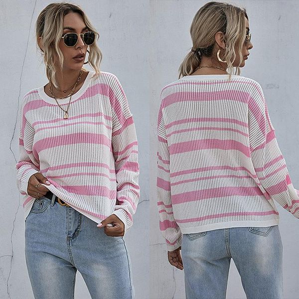 women's sweaters autumn/winter style women knit long sleeve pink striped lovely thin slim pullovers lady female base sweater, White;black
women's sweaters autumn/winter style women knit long sleeve pink striped lovely thin slim pullovers lady female base sweater, White;black