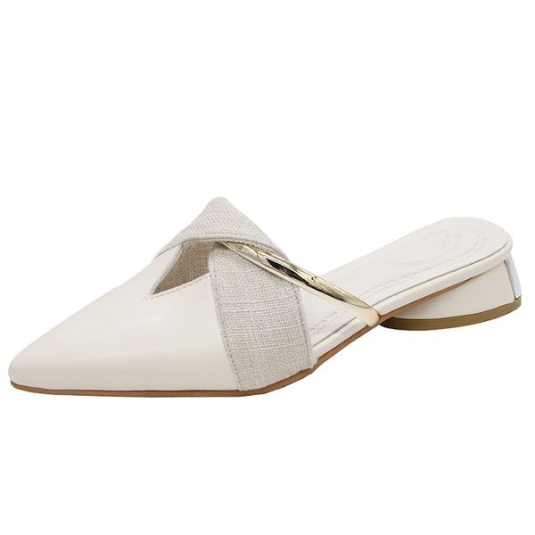 point-toe sandals 2021 new summer chunky heel slippers for women wearing low-heeled shoes, Black
point-toe sandals 2021 new summer chunky heel slippers for women wearing low-heeled shoes, Black