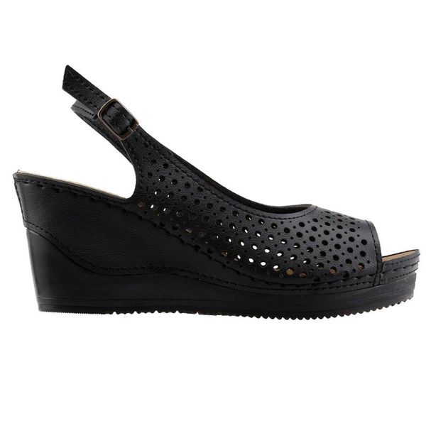 aryan t19-184 daily 6 cm heel anatomical ladies sandals slippers, Black 
aryan t19-184 daily 6 cm heel anatomical ladies sandals slippers, Black