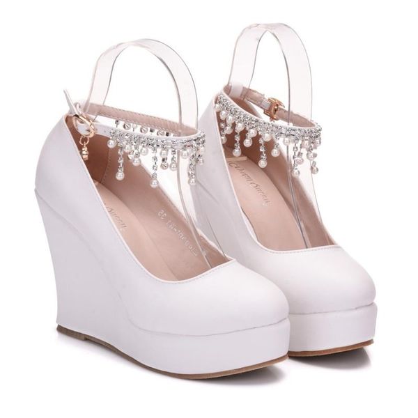 dress shoes waterproof platform single white large size round head lace heel wedding style, Black
dress shoes waterproof platform single white large size round head lace heel wedding style, Black
