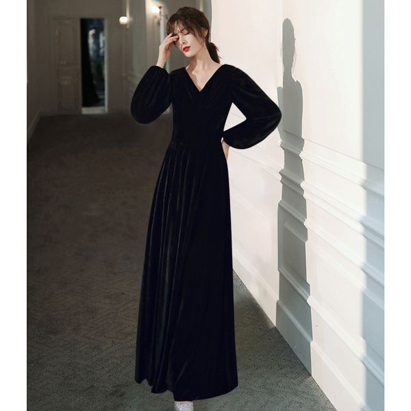 female vintage velour evening party dress elegant lantern sleeve banquet gown floor-length a-line dresses s-3xl o07b, Blue;red
female vintage velour evening party dress elegant lantern sleeve banquet gown floor-length a-line dresses s-3xl o07b, Blue;red