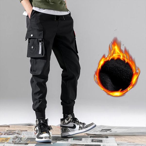 plus velvet multi pockets women pants cargo winter harem hip hop casual streetwear male track joggers trousers men, Black
plus velvet multi pockets women pants cargo winter harem hip hop casual streetwear male track joggers trousers men, Black