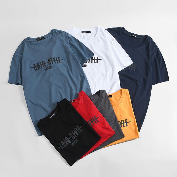 t shirt short sleeve men's fashion brand summer cotton lovers half clothes, White;black
t shirt short sleeve men's fashion brand summer cotton lovers half clothes, White;black