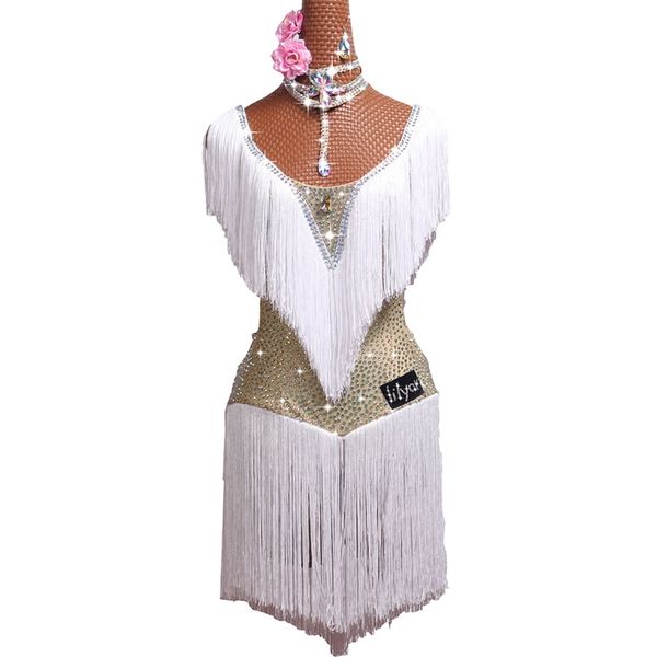 latin dance costume white fringe tassel sparkly rhinestones latin dance dress for women ballroom latin dance competition dresses, Black;red
latin dance costume white fringe tassel sparkly rhinestones latin dance dress for women ballroom latin dance competition dresses, Black;red