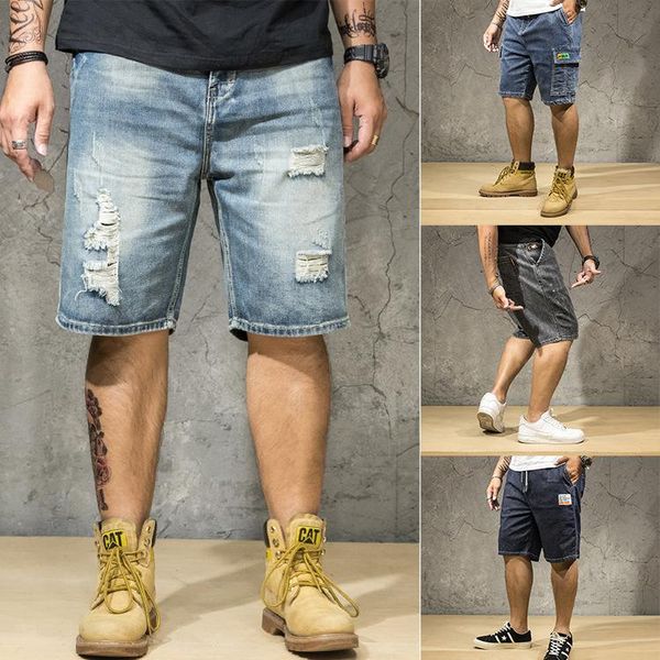 men's jeans 2021 fat cowboy capris elastic loose hole multi pocket tooling shorts large pants, Blue
men's jeans 2021 fat cowboy capris elastic loose hole multi pocket tooling shorts large pants, Blue