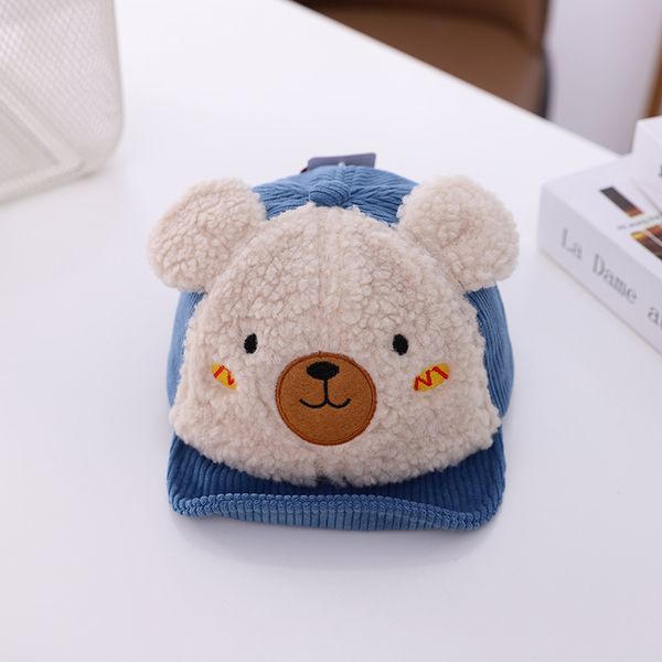 baby hat spring and autumn 3-20 months soft brim super cute 1 baby boy cartoon bear short-brimmed peaked cap, Blue;gray
baby hat spring and autumn 3-20 months soft brim super cute 1 baby boy cartoon bear short-brimmed peaked cap, Blue;gray