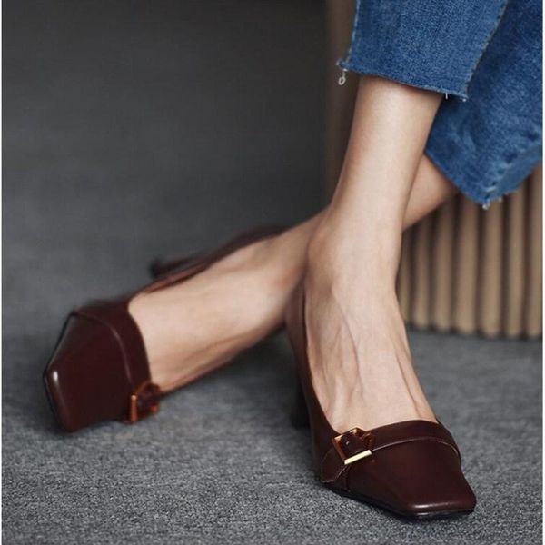 dress shoes xpay fashion heels 2021 spring women leather high heel square toe pumps party office work 7 cm, Black
dress shoes xpay fashion heels 2021 spring women leather high heel square toe pumps party office work 7 cm, Black
