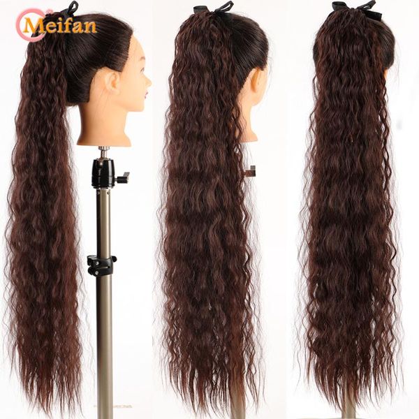 synthetic wigs meifan super long afro kinky curly ponytail ribbon drawstring wrap around hair tail natural fake piece, Black
synthetic wigs meifan super long afro kinky curly ponytail ribbon drawstring wrap around hair tail natural fake piece, Black