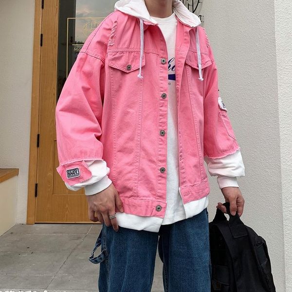 stitching denim jacket male korean style trend student spring and autumn handsome all-match hoodies loose teenagers denim jacket, Black;brown
stitching denim jacket male korean style trend student spring and autumn handsome all-match hoodies loose teenagers denim jacket, Black;brown