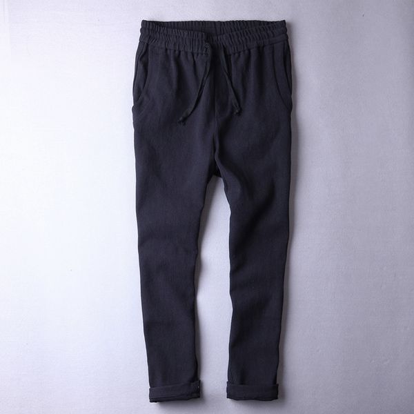 2021 new arrival thick long linen loose waist straight cotton pants autumn winter trousers men casual pantalon 38 size x8h2, Black
2021 new arrival thick long linen loose waist straight cotton pants autumn winter trousers men casual pantalon 38 size x8h2, Black