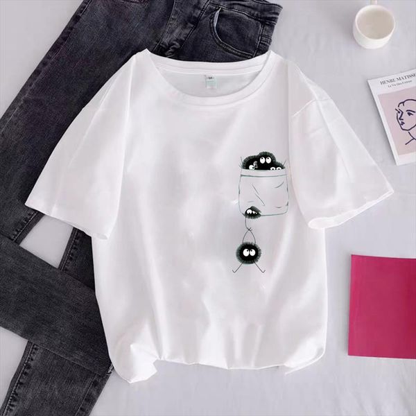 anime short sleeve harajuku mens t shirt and women female spirited away printed casual vintage womens tees, White;black
anime short sleeve harajuku mens t shirt and women female spirited away printed casual vintage womens tees, White;black