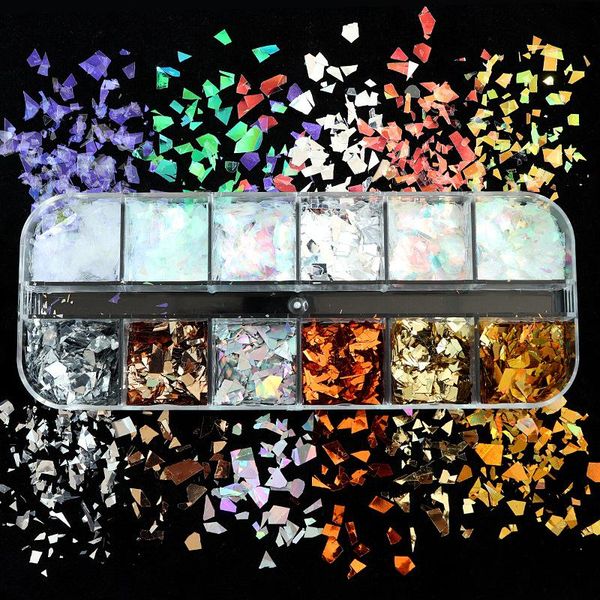 nail glitter 1box irregular gradient sequins holographic foil flake manicure polish paillette decal for art tranfer sticker, Silver;gold
nail glitter 1box irregular gradient sequins holographic foil flake manicure polish paillette decal for art tranfer sticker, Silver;gold