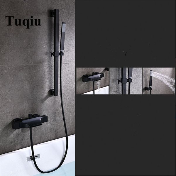 2021 new set wall mounted black waterfall bathtub faucet, cold gold bath and shower mixer tap brass black/chrome 4rys
2021 new set wall mounted black waterfall bathtub faucet, cold gold bath and shower mixer tap brass black/chrome 4rys