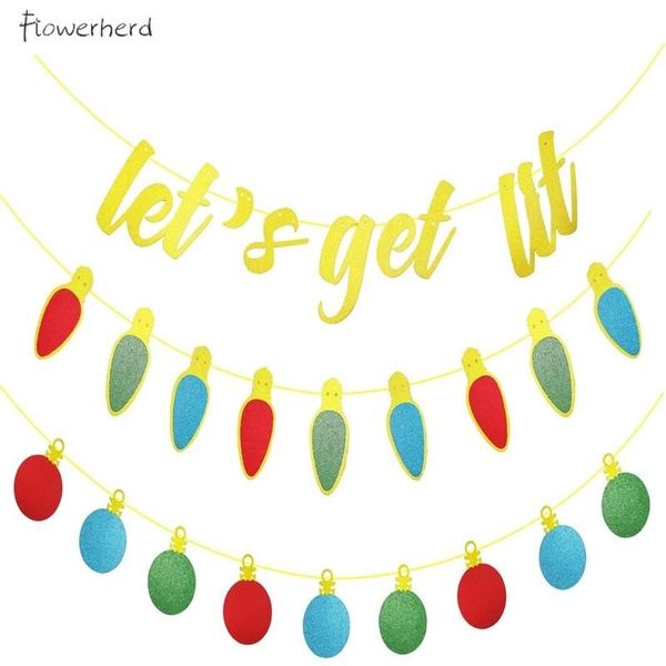 party decoration 3pack glittery christmas banner let's get lit for decorations holiday year eve decor mantel home
party decoration 3pack glittery christmas banner let's get lit for decorations holiday year eve decor mantel home