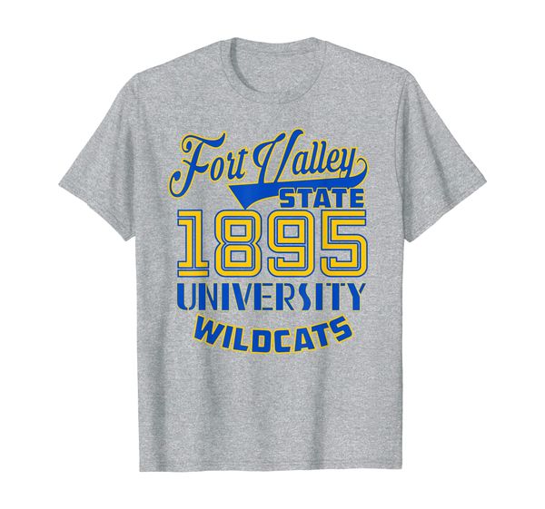 fort valley state 1895 university apparel - t shirt, White;black