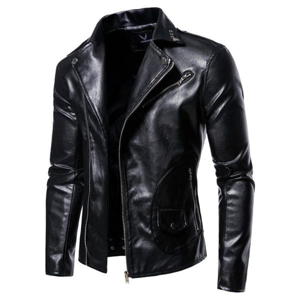 men's fur & faux motorcycle jacket leather long sleeve slim fit japanese solid color fashion autumn, Black
men's fur & faux motorcycle jacket leather long sleeve slim fit japanese solid color fashion autumn, Black