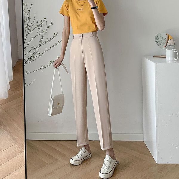 women's pants & capris za cgc 2021 spring woman solid suits high waisted basic office straight trousers female loose harajuku cigarette, Black;white
women's pants & capris za cgc 2021 spring woman solid suits high waisted basic office straight trousers female loose harajuku cigarette, Black;white