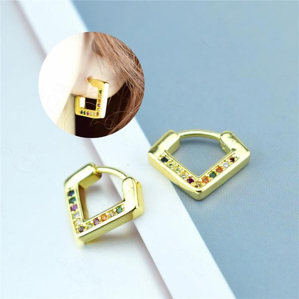 hoop & huggie golden fold triangle earring rainbow zircon ear ring clip for women pendientes geometric fashion, Golden;silver
hoop & huggie golden fold triangle earring rainbow zircon ear ring clip for women pendientes geometric fashion, Golden;silver