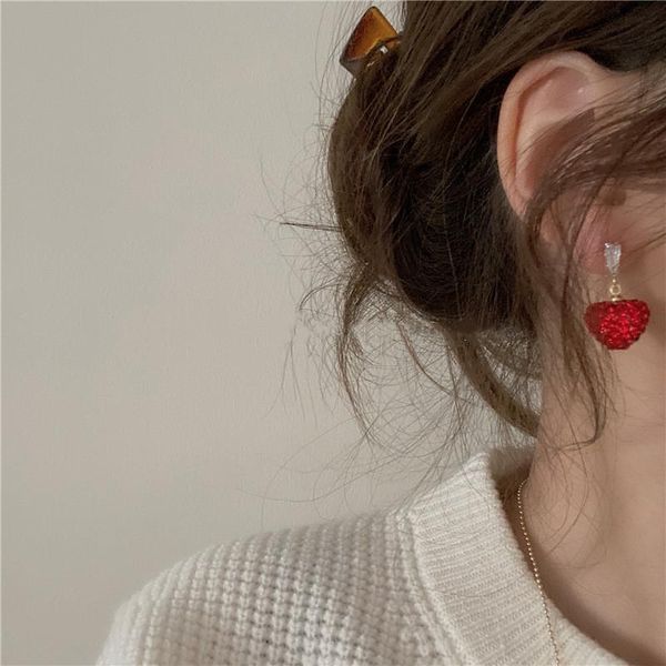 dangle & chandelier minar sweet red color bling rhinestones love heart earrings for women girl gold metallic crystal, Silver
dangle & chandelier minar sweet red color bling rhinestones love heart earrings for women girl gold metallic crystal, Silver