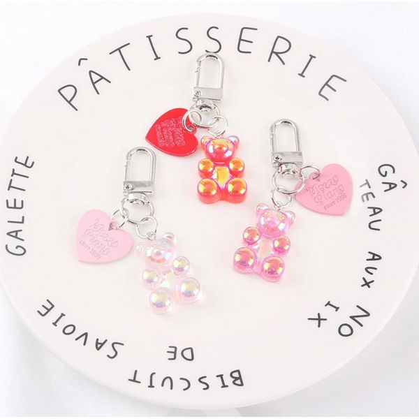 keychains kawaii girl heart color bear keychain cute pendant letter heart-shaped metal listing student couple bag decoration jewelry, Silver
keychains kawaii girl heart color bear keychain cute pendant letter heart-shaped metal listing student couple bag decoration jewelry, Silver
