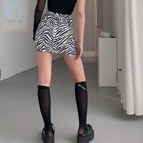 skirts y2k skirt e girl zebra print bodycon summer street harajuku casual mini short activity party club chain, Black 
skirts y2k skirt e girl zebra print bodycon summer street harajuku casual mini short activity party club chain, Black