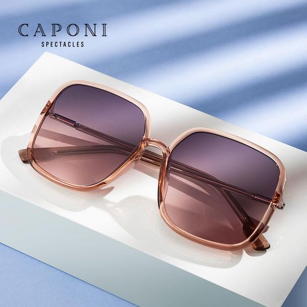 sunglasses caponi square women trends big frame gradient lense uv filter eyewear for lady oversized sun glasses cp60128, White;black
sunglasses caponi square women trends big frame gradient lense uv filter eyewear for lady oversized sun glasses cp60128, White;black