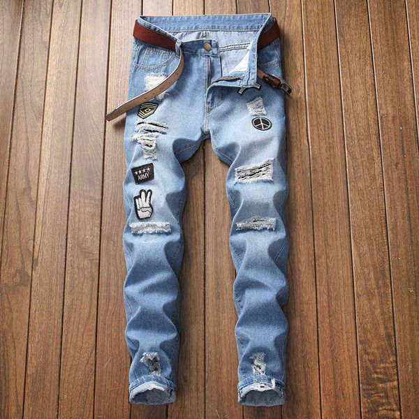 men's jeans men's slim fitting knee hole elastic ankle zipper fashion men's jeans pants, Blue
men's jeans men's slim fitting knee hole elastic ankle zipper fashion men's jeans pants, Blue