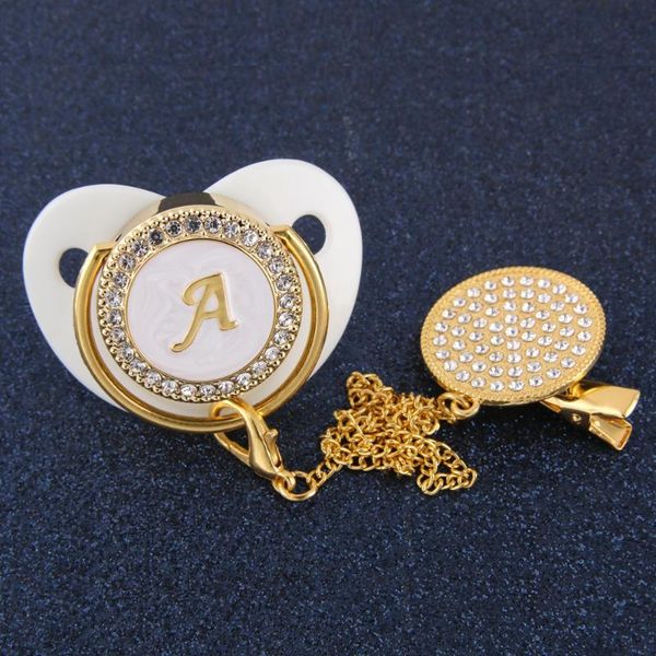 pacifiers# 0-12 months luxury white diamond baby pacifier with clip 26 letters silicone orthodontic dummy crystal nipple sleeping soother
pacifiers# 0-12 months luxury white diamond baby pacifier with clip 26 letters silicone orthodontic dummy crystal nipple sleeping soother