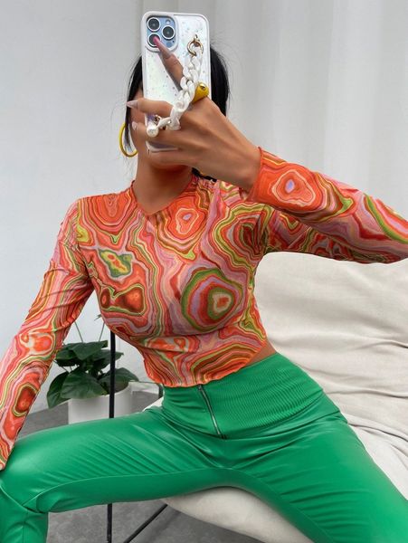 marble print lettuce trim crop mesh without bra 78ws#, White
marble print lettuce trim crop mesh without bra 78ws#, White