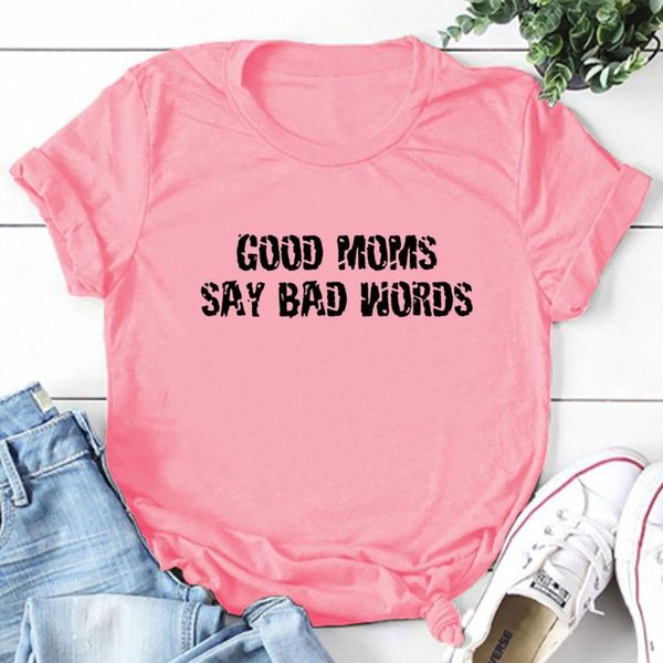women's t-shirt fashion mother's day female o-neck good mom letter print plus sized casual short sleeve ropa mujer, White
women's t-shirt fashion mother's day female o-neck good mom letter print plus sized casual short sleeve ropa mujer, White