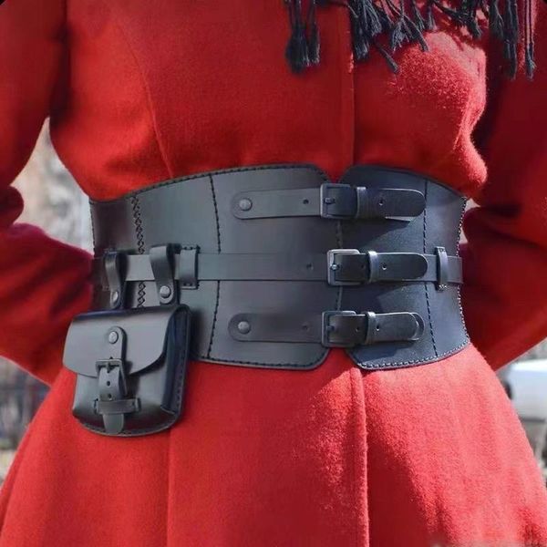 belts cowhide black pin buckle bag wide waist coat belt leather ladies corset decoration ins multi-purpose, Black;brown
belts cowhide black pin buckle bag wide waist coat belt leather ladies corset decoration ins multi-purpose, Black;brown