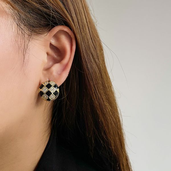 checkerboard stud double-sided earrings net red the same wear temperament ins fashion jewelry women before and after, Golden;silver
checkerboard stud double-sided earrings net red the same wear temperament ins fashion jewelry women before and after, Golden;silver