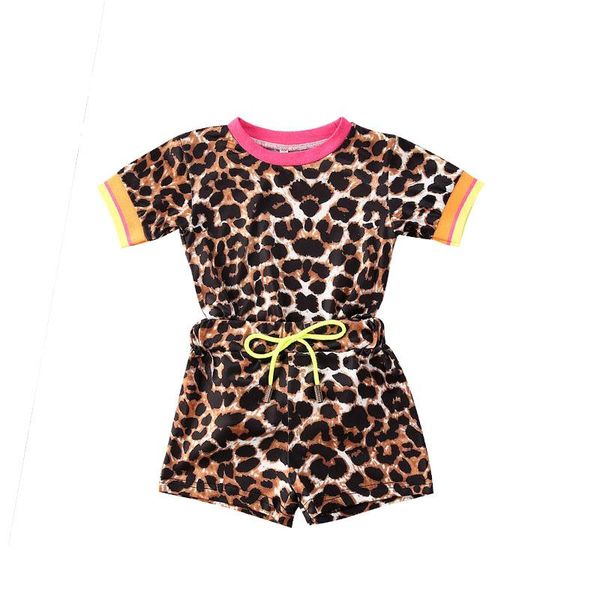 1-5years toddler kids baby girls clothes t-shirt +shorts 2pcs leopard outfits set, White
1-5years toddler kids baby girls clothes t-shirt +shorts 2pcs leopard outfits set, White