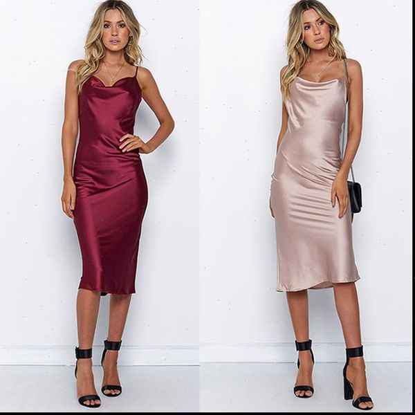 women party dress spring summer satin dress women sleeveless spaghetti strap open back dress women imitation silk dresses, Black;gray
women party dress spring summer satin dress women sleeveless spaghetti strap open back dress women imitation silk dresses, Black;gray