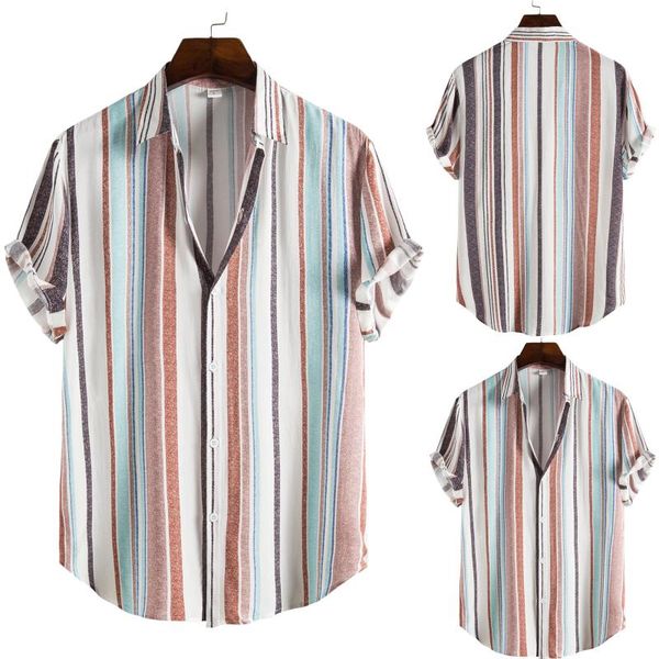men's casual shirts summer fashion men short sleeve stripe shirt clothing vestidos dress camisas, White;black
men's casual shirts summer fashion men short sleeve stripe shirt clothing vestidos dress camisas, White;black