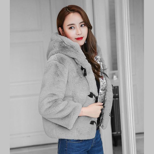 every autumn fur of the feminine mink thick horn cute female coat outerwear tr0070 o6uf, Black
every autumn fur of the feminine mink thick horn cute female coat outerwear tr0070 o6uf, Black