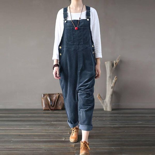 women's jumpsuits & rompers autumn vintage corduroy overalls zanzea women female playsuits harem pants plus size button pantalon palazz, Black;white
women's jumpsuits & rompers autumn vintage corduroy overalls zanzea women female playsuits harem pants plus size button pantalon palazz, Black;white