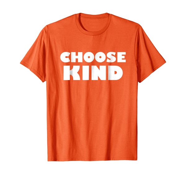 choose kind anti-bullying message t-shirt, White;black