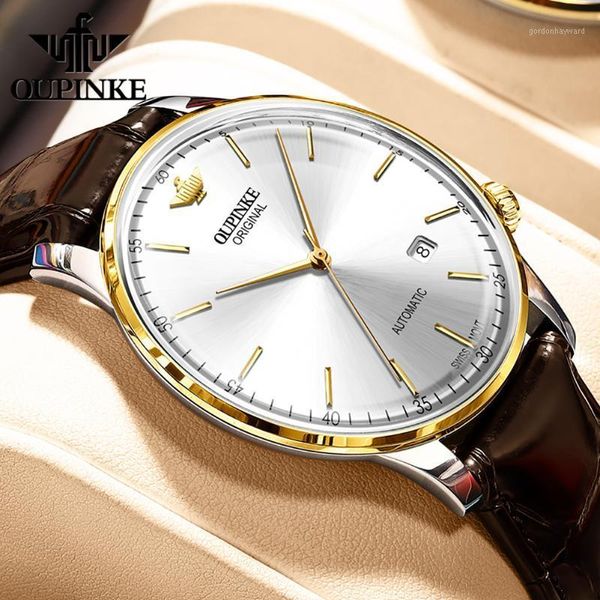 wristwatches swiss imported movement automatic watch ultra-thin mechanical business waterproof calendar sapphire leather strap wristwatch, Slivery;brown
wristwatches swiss imported movement automatic watch ultra-thin mechanical business waterproof calendar sapphire leather strap wristwatch, Slivery;brown