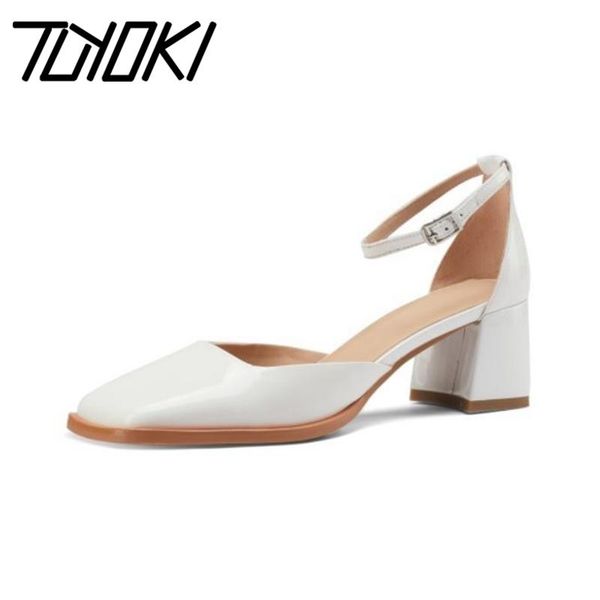 sandals tuyoki women fashion real leather thick high heels buckle strap square toe party shoes footwear size 34-39, Black
sandals tuyoki women fashion real leather thick high heels buckle strap square toe party shoes footwear size 34-39, Black