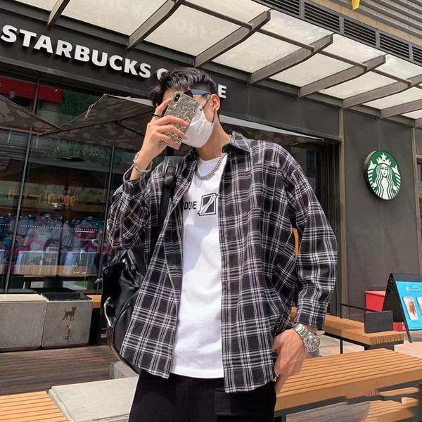 men's casual shirts 8282 harajuku street striped coats for men korean style trendy hip hop student youthful lapel loose holiday thin ja, White;black
men's casual shirts 8282 harajuku street striped coats for men korean style trendy hip hop student youthful lapel loose holiday thin ja, White;black