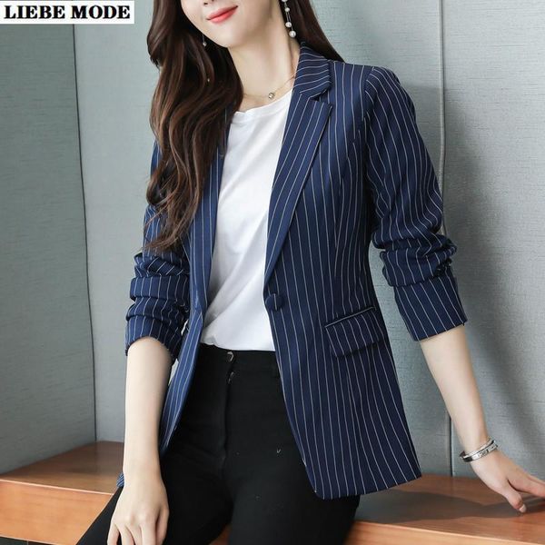 women's suits & blazers womens elegant black blue brown striped office slim fit jacket blazer korean style formal casual short for, White;black
women's suits & blazers womens elegant black blue brown striped office slim fit jacket blazer korean style formal casual short for, White;black