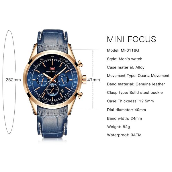 watch mini focus relógio masculino militar, de quartzo à prova d'água casual com cronógrafo, Slivery;brown
watch mini focus relógio masculino militar, de quartzo à prova d'água casual com cronógrafo, Slivery;brown