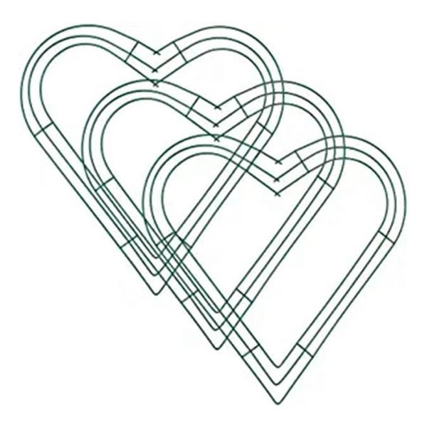 3 pack heart metal wreath 12 inch heart-shaped wire wreath frame for home wedding valentine's day diy crafts
3 pack heart metal wreath 12 inch heart-shaped wire wreath frame for home wedding valentine's day diy crafts