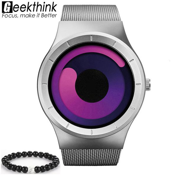 geekthink new quartz watch women men's watches brand fashion stainless steel watches mesh belt rotary dial wristwatch, Slivery;brown
geekthink new quartz watch women men's watches brand fashion stainless steel watches mesh belt rotary dial wristwatch, Slivery;brown
