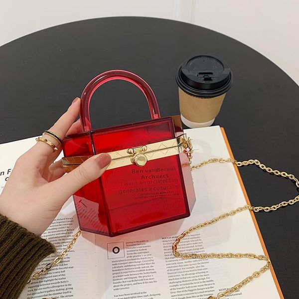 new 2021 trend transparent clear jelly acrylic box handbag with chian for women elegant evening party shoulder bag totes female
new 2021 trend transparent clear jelly acrylic box handbag with chian for women elegant evening party shoulder bag totes female